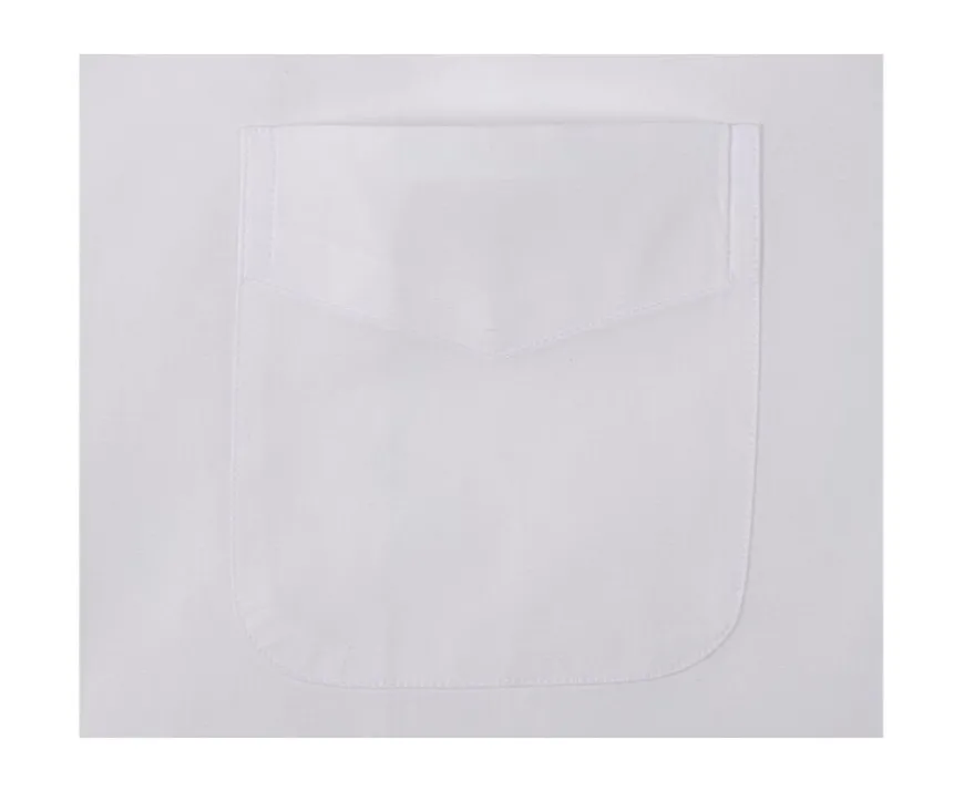 Camisa de algodón blanca - Bolsillo en el pecho Albert Mc-Bexley Discount