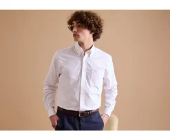 Camisa de algodón blanca - Cuello americano Tommy-Bexley Hot