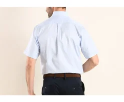 Camisa de algodón celeste - Cuello americano Patrick Mc-Bexley Sale