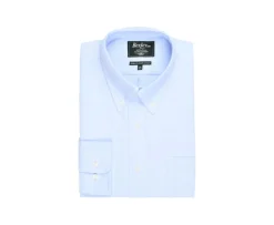 Camisa de algodón celeste - Cuello americano Tommy-Bexley Online