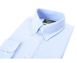 Camisa de algodón celeste - Cuello americano Tommy-Bexley Online