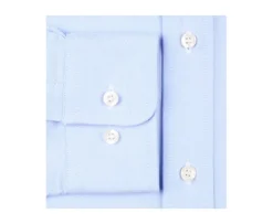 Camisa de algodón celeste - Cuello americano Tommy-Bexley Online