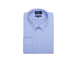 Camisa de algodón doble hilo azul Celeste Albert Classic-Bexley Store