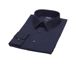 Camisa de algodón doble hilo Negro Albert Classic-Bexley New