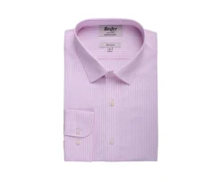 Camisa de algodón rayas rosas y blancas Maximilien-Bexley Fashion