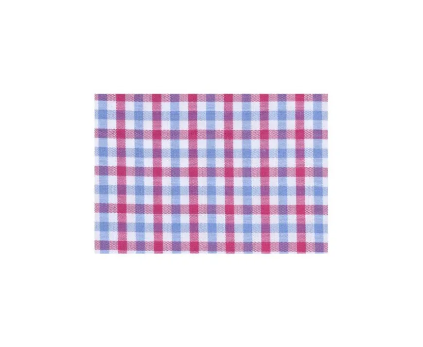 Camisa de algodón Rosa Azul y Blanco - Bolsillo en el pecho Cullen Mc-Bexley Store