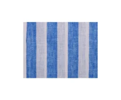 Camisa de algodón y lino a rayas Azul y Blanco Brunien-Bexley Hot