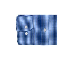 Camisa de cuadros azules y blancos - Cuello americano Jacen-Bexley New