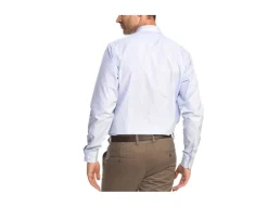 Camisa de cuadros finos Blanco y Azul océano Martin-Bexley Outlet
