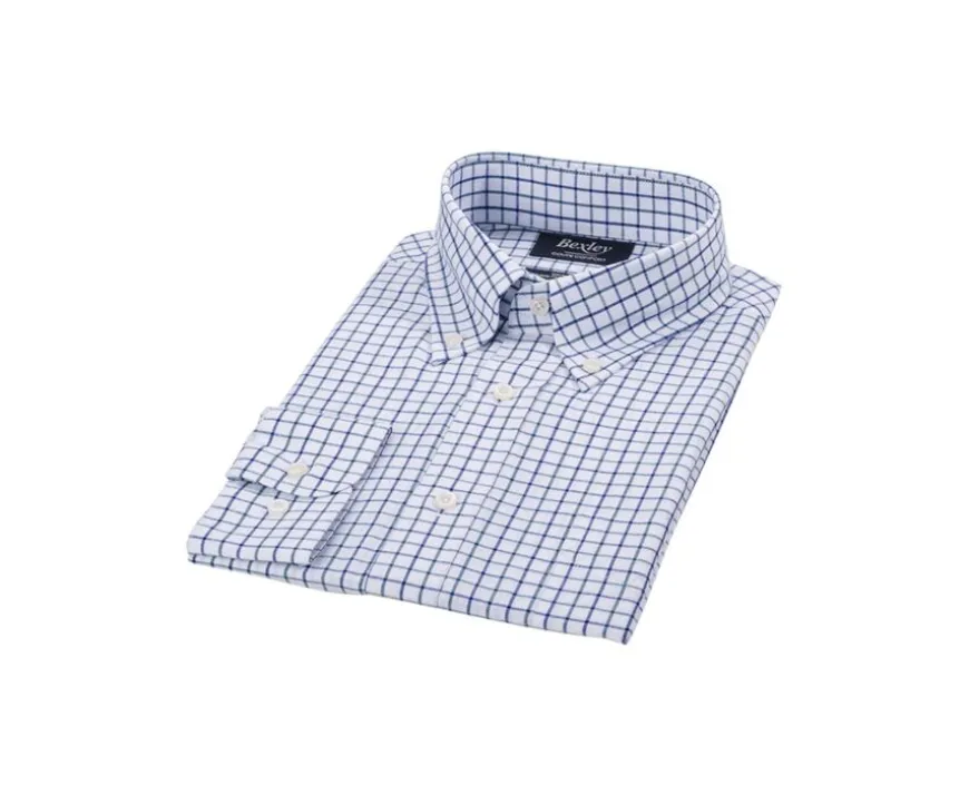 Camisa de franela a cuadros Azul y Verde Lindsay-Bexley Best Sale