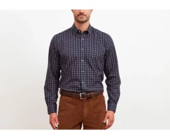 Camisa de franela a cuadros Blanco y Rojo Lindsay-Bexley Fashion