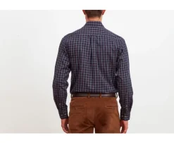 Camisa de franela a cuadros Blanco y Rojo Lindsay-Bexley Fashion