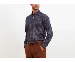 Camisa de franela a cuadros Blanco y Rojo Lindsay-Bexley Fashion