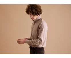 Camisa de franela Camel  Ander-Bexley Store