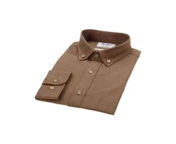 Camisa de franela Caramelo - Bolsillo en el pecho Alexander-Bexley Fashion