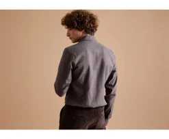 Camisa de franela Chocolate moteado - Bolsillo en el pecho Alexander-Bexley Best Sale
