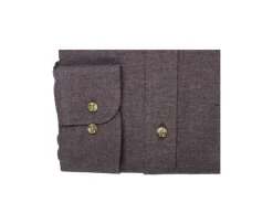 Camisa de franela Chocolate moteado - Bolsillo en el pecho Alexander-Bexley Best Sale