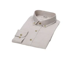 Camisa de franela Crudo - Bolsillo en el pecho Alexander-Bexley New