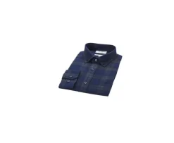 Camisa de franela Marino y Verde Oscuro - Bolsillo en el pecho Andrick-Bexley Hot