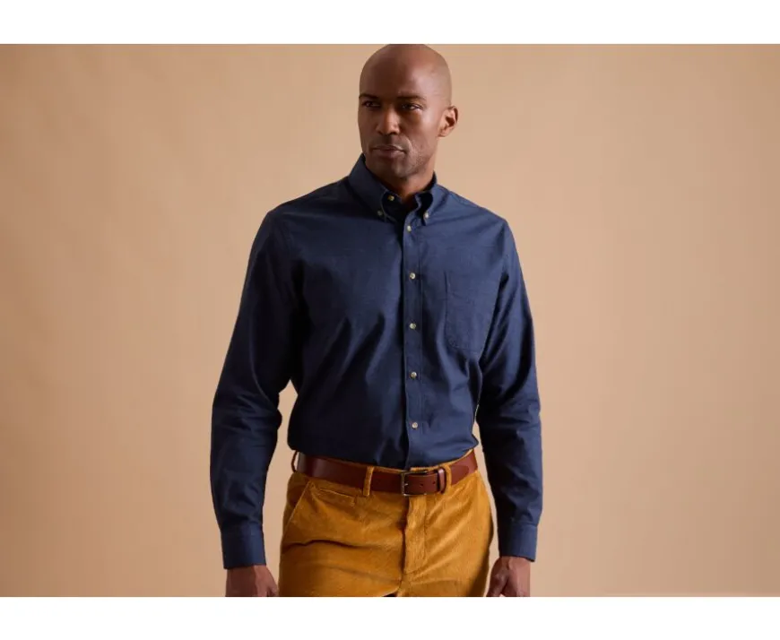 Camisa de franela Navy Ander-Bexley Sale
