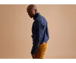 Camisa de franela Navy Ander-Bexley Sale