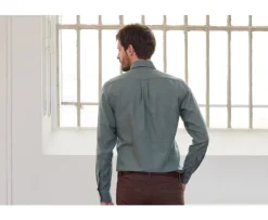 Camisa de franela Verde Tila Ander-Bexley Cheap