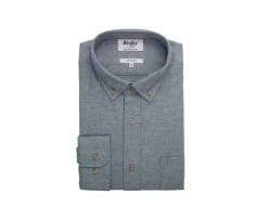 Camisa de franela Verde Tila - Bolsillo en el pecho Alexander-Bexley Best
