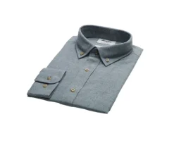 Camisa de franela Verde Tila - Bolsillo en el pecho Alexander-Bexley Best