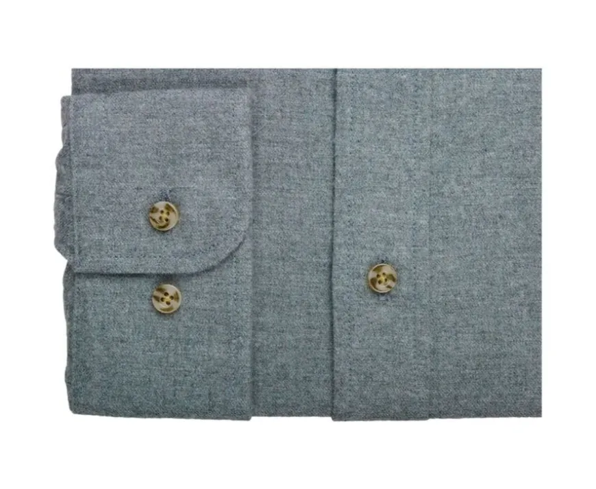 Camisa de franela Verde Tila - Bolsillo en el pecho Alexander-Bexley Best