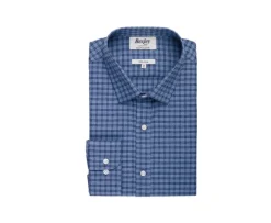Camisa de gasa de algodón Azul moteado y azul marino Sylvénius-Bexley Cheap
