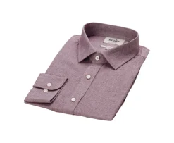 Camisa de gasa de algodón Rojo Moteado Rildebert-Bexley Best Sale