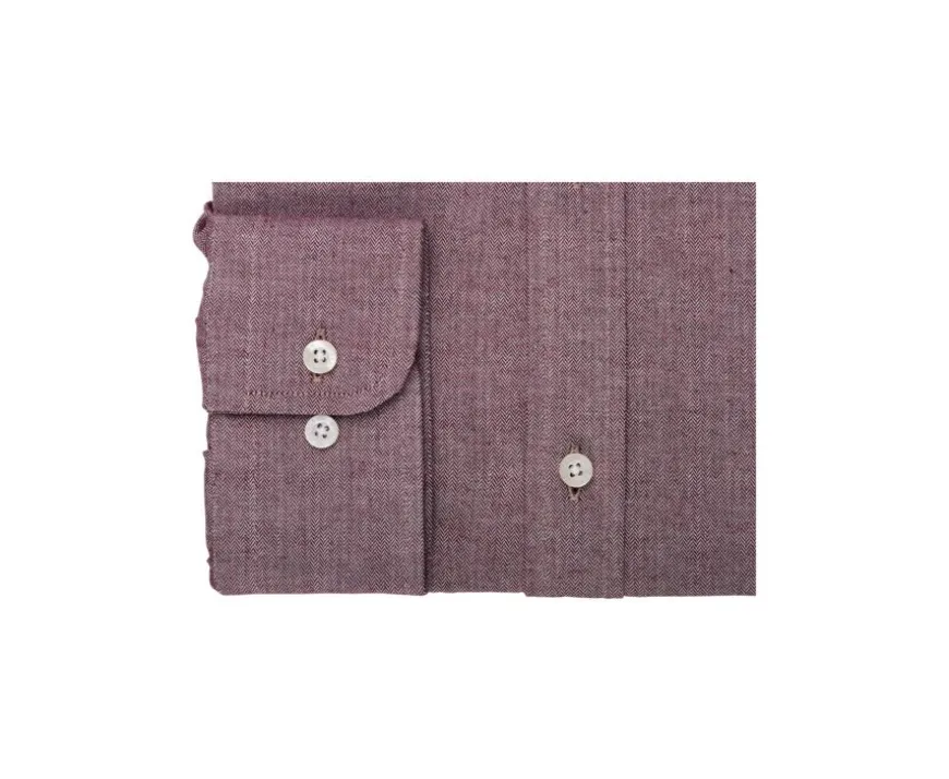 Camisa de gasa de algodón Rojo Moteado Rildebert-Bexley Best Sale