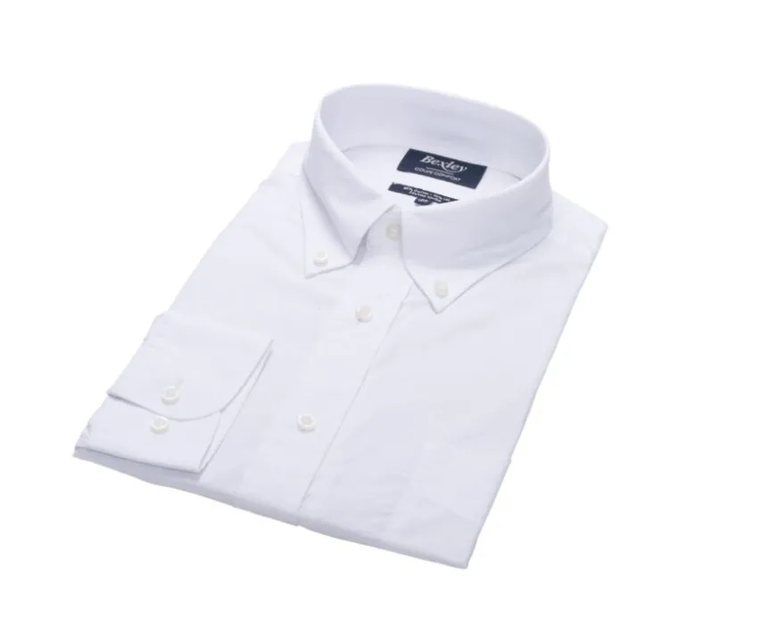 Camisa de lino y algodón blanca - Bolsillo en el pecho Colten-Bexley Best