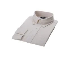 Camisa de lino y algodón Chambray Crudo Colten-Bexley Clearance
