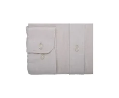 Camisa de lino y algodón Chambray Crudo Colten-Bexley Clearance