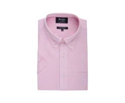 Camisa de lino y algodón Chambray Rosa - Bolsillo en el pecho Colten Mc-Bexley Shop