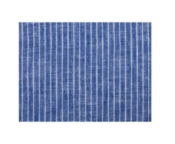 Camisa de lino y algodón Chambray Azul y borde Blanco Colten-Bexley Online