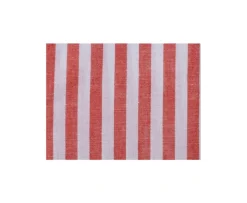 Camisa de lino y algodón Coral y Blanco Colten-Bexley Flash Sale