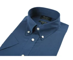 Camisa de lino y algodón índigo - Bolsillo en el pecho Colten Mc-Bexley Online