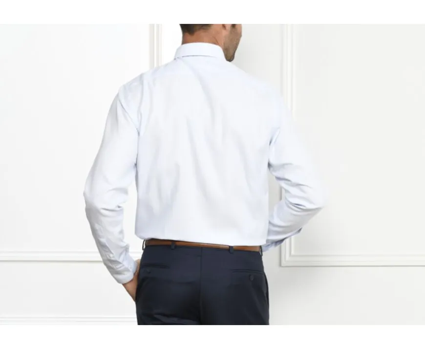 Camisa de popelina tejida blanca Fiacre-Bexley Clearance