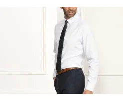 Camisa de popelina tejida blanca Fiacre-Bexley Clearance