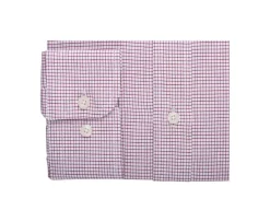 Camisa de sarga blanca con cuadro Burdeos Martinien-Bexley Online