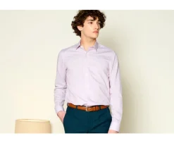 Camisa de sarga blanca con cuadro Burdeos Martinien-Bexley Online
