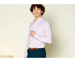 Camisa de sarga blanca con cuadro Burdeos Martinien-Bexley Online