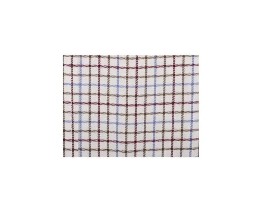 Camisa de sarga de cuadros Beis - Bolsillo en el pecho Benetth-Bexley Online