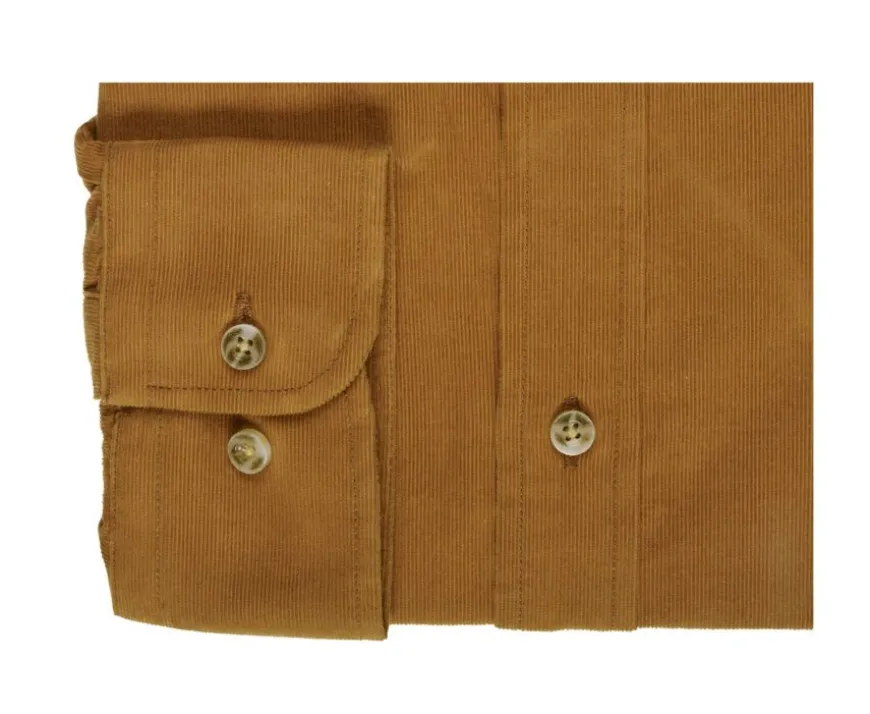 Camisa de terciopelo Caramelo - Cuello americano Wayne-Bexley Discount