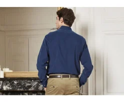 Camisa de terciopelo Indigo - Cuello americano Wayne-Bexley Cheap