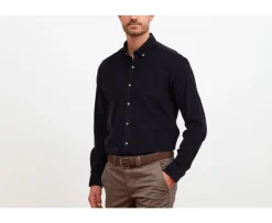Camisa de terciopelo Marino oscuro - Cuello americano Wayne-Bexley Hot