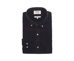 Camisa de terciopelo Marino oscuro - Cuello americano Wayne-Bexley Hot