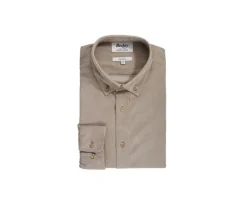 Camisa de terciopelo Topo Claro - Cuello americano Wayne-Bexley Cheap